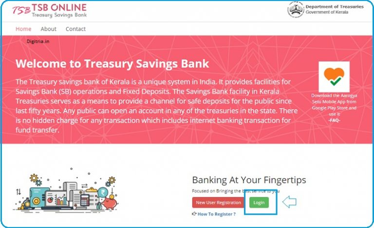 tsb online banking register