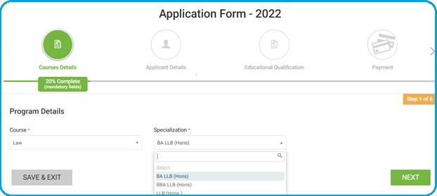 application form 2022