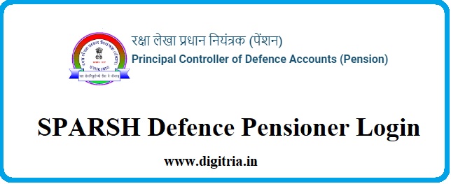 SPARSH Login App Www sparsh defencepension gov in Army Defence