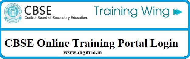 CBSE training Portal login